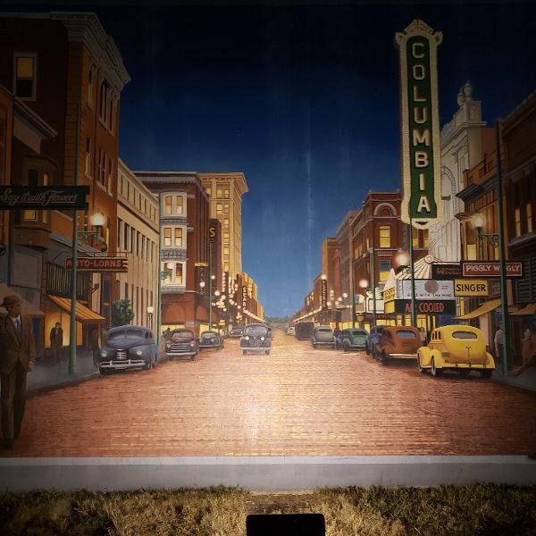 Paducah is a nice town we should have spent more time in. &nbsp;This is picture from a mural that depicted the history of the town.