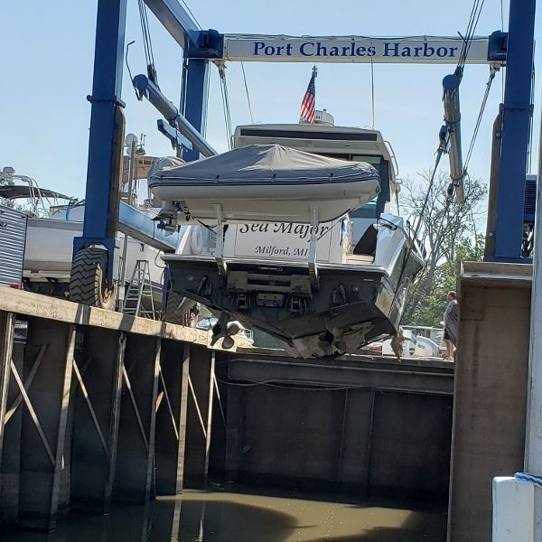 Oops, prop repair in Port Charles, always carry a spare I say.